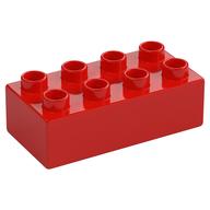 Duplo Brick 2 x 4 (Red)