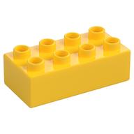 Duplo Brick 2 x 4 (Yellow)