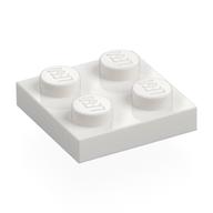 Plate 2 x 2 (White)