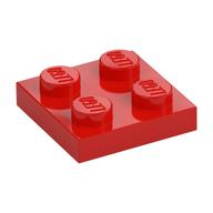Plate 2 x 2 (Red)