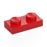 Plate 1 x 2 (Red)