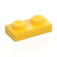 Plate 1 x 2 (Yellow)
