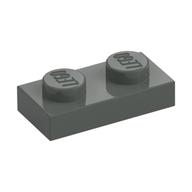 Plate 1 x 2 (Dark Gray)