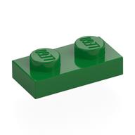 Plate 1 x 2 (Green)