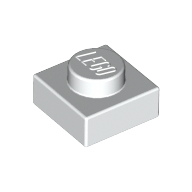 Plate 1 x 1 (White)