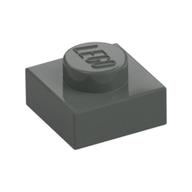 Plate 1 x 1 (Dark Gray)