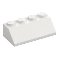 Brick Sloped 45° 2 x 4 (White)