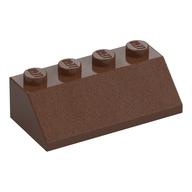 Brick Sloped 45° 2 x 4 (Brown)