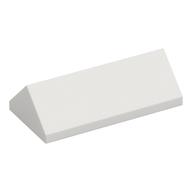 Brick Sloped 45° 2 x 4 Double (White)