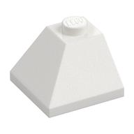 Brick Sloped 45° 2 x 2 Double Convex (White)