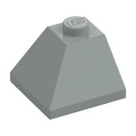 Brick Sloped 45° 2 x 2 Double Convex (Light Gray)