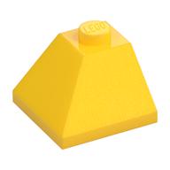 Brick Sloped 45° 2 x 2 Double Convex (Yellow)
