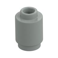 Brick Round 1 x 1 Open Stud (Light Gray)