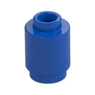 Brick Round 1 x 1 Open Stud (Blue)