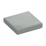 Tile 2 x 2 with Groove (Light Gray)