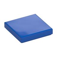 Tile 2 x 2 with Groove (Blue)