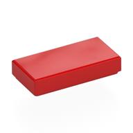 Tile 1 x 2 with Groove (Red)