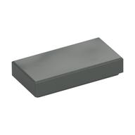 Tile 1 x 2 with Groove (Dark Gray)