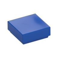 Tile 1 x 1 with Groove (Blue)