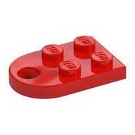 Plate Special 3 x 2 with Rounded End, Hole (Red)