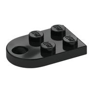 Plate Special 3 x 2 with Rounded End, Hole (Black)