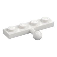 Plate Special 1 x 4 with Towball (White)