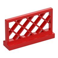 Fence Lattice 1 x 4 x 2 (Red)
