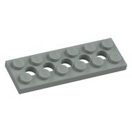Technic Plate 2 x 6 [5 Holes] (Light Gray)