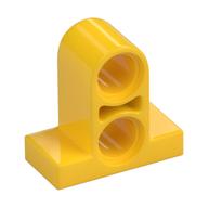 Technic Pin Connector Plate 1 x 2 x 1 2/3 [Two Holes On Top] (Yellow)