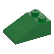 Brick Sloped 33° 3 x 2 (Green)