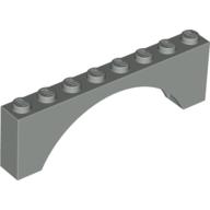 Brick Arch 1 x 8 x 2 (Light Gray)