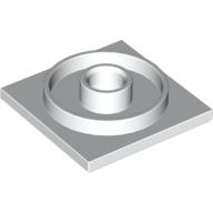 Turntable 4 x 4 Square Base (White)