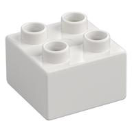 Duplo Brick 2 x 2 (White)