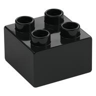 Duplo Brick 2 x 2 (Black)