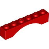 Brick Arch 1 x 6 (Red)