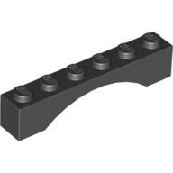 Brick Arch 1 x 6 (Black)