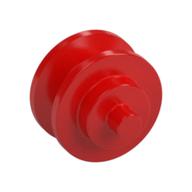 Wheel Centre Small with Stub Axles (Pulley Wheel) (Red)