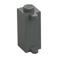 Brick Special 1 x 1 x 2 with Shutter Holder (Dark Gray)