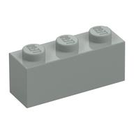 Brick 1 x 3 (Light Gray)