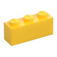 Brick 1 x 3 (Yellow)