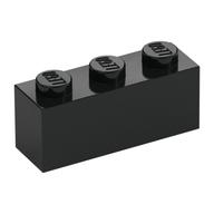 Brick 1 x 3 (Black)