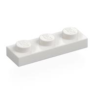 Plate 1 x 3 (White)