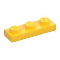 Plate 1 x 3 (Yellow)