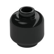 Minifig Head [Plain] [Hollow Stud] (Black)