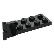 Hinge Plate 2 x 4 with Articulated Joint - Male (Black)