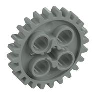 Technic Gear 24 Tooth [New Style with Single Axle Hole] (Light Gray)