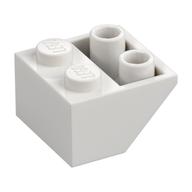 Brick Sloped Inverted 45° 2 x 2 [Ovoid Bottom Pin, Bar-sized Stud Holes] (White)