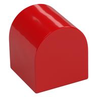 Duplo Brick 2 x 2 x 2 Curved Top (Red)