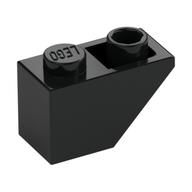 Brick Sloped Inverted 45° 2 x 1 (Black)