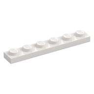 Plate 1 x 6 (White)